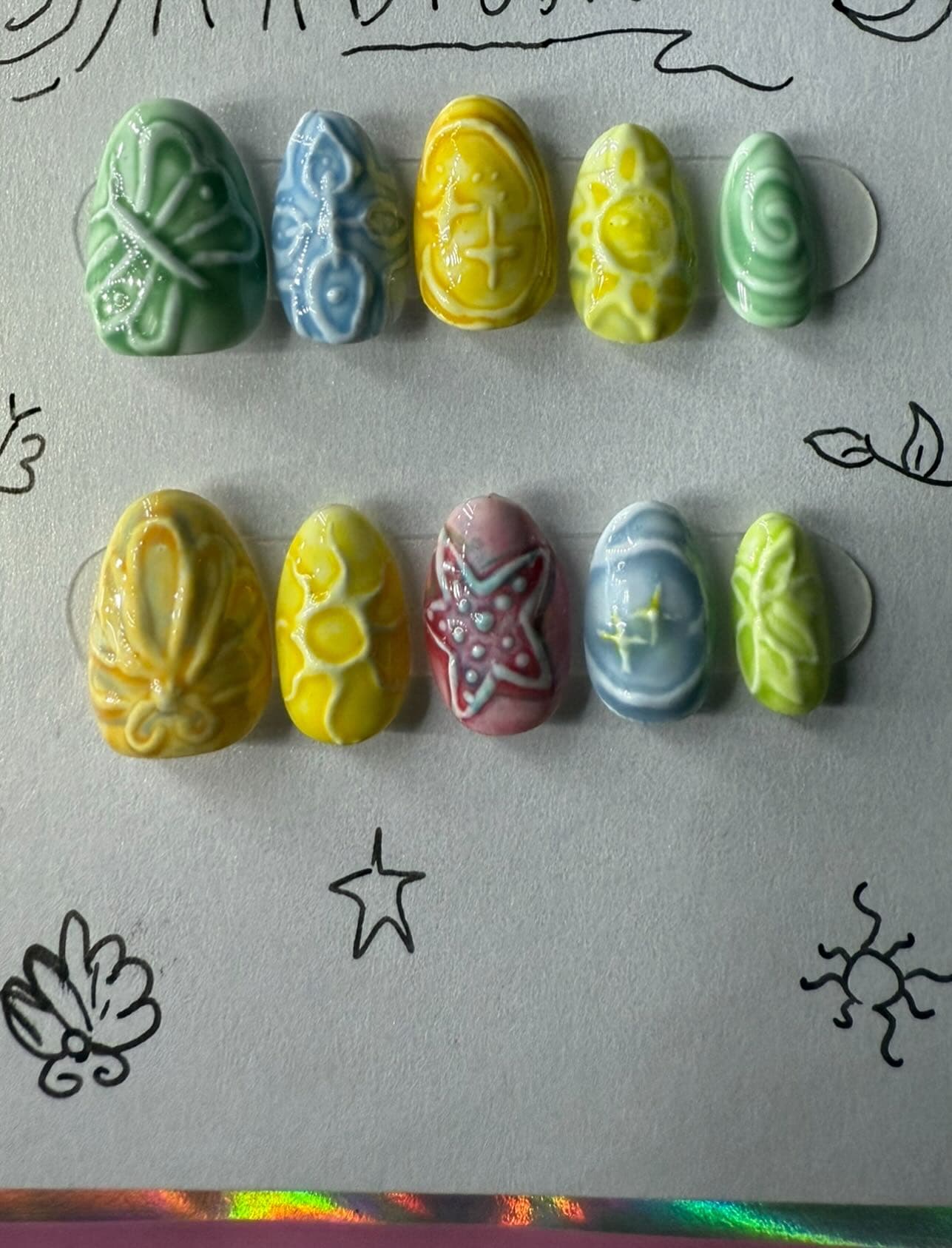 Ceramic tile inspired set